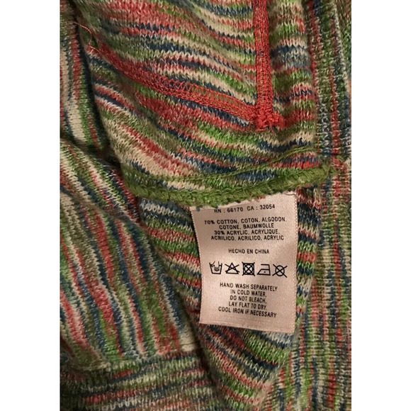 Anthropologie Field Flower Multicolored Hooded Sweater with Kangaroo Pocket - MD - Picture 10 of 11